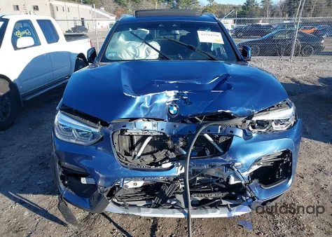 2021 BMW X3 xDrive30I из США, поврежденный, VIN 5UXTY5C04M9F93668